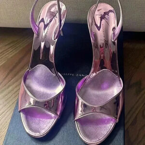 Giuseppe Zanotti Lilibeth 70mm Metallic (sz 40)